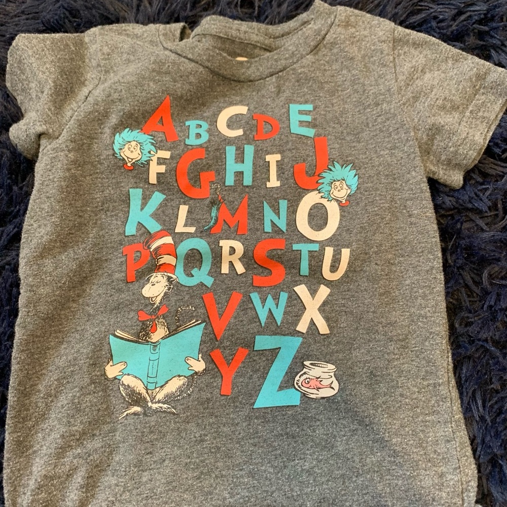 Dr suess alphabet shirt